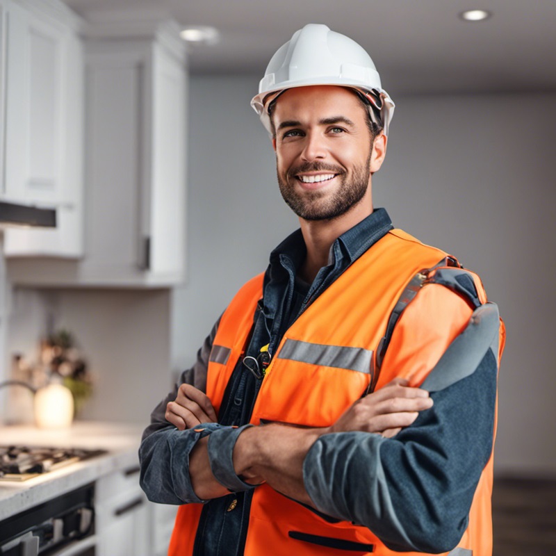 electrician performing an electrical safety inspection